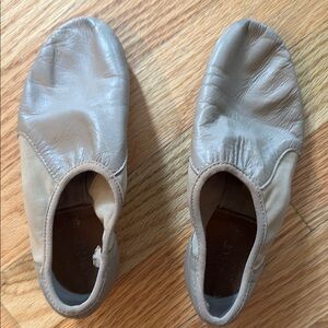 Taupe Leather Jazz Shoes